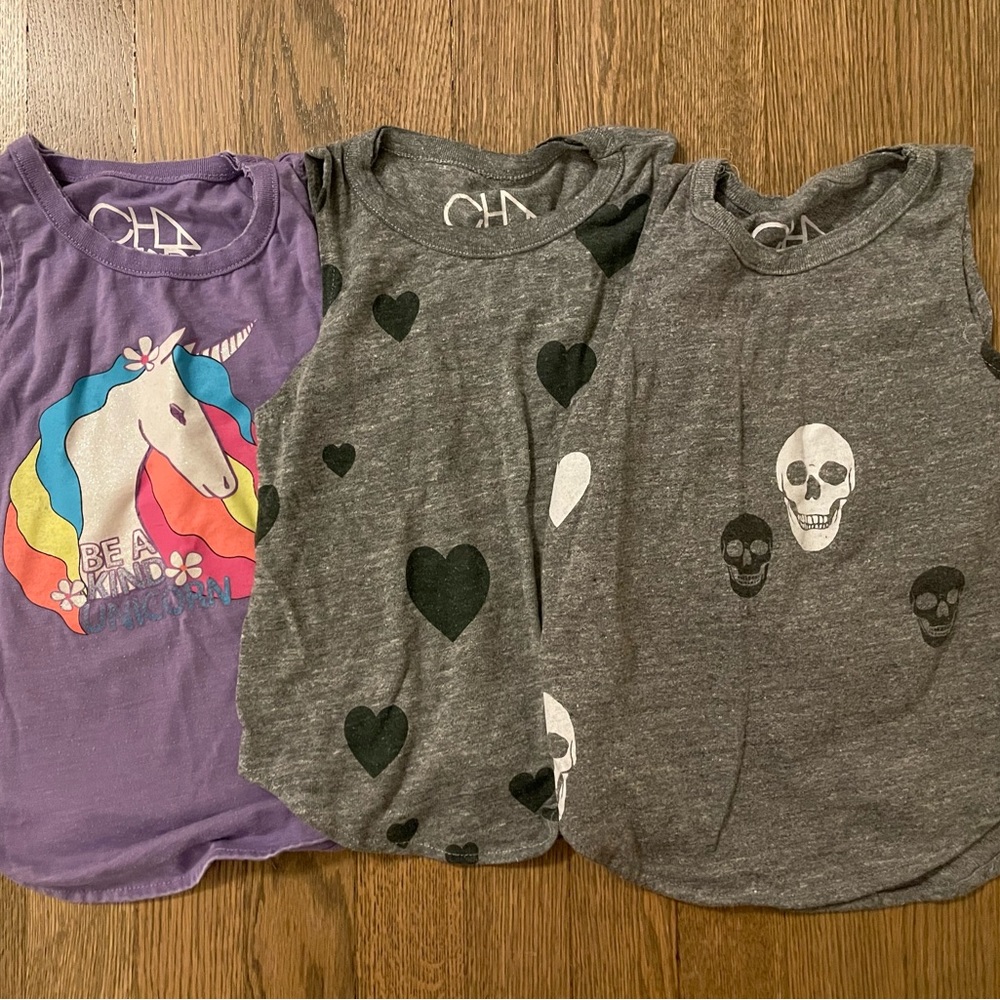 Girls size 6 Chaser brand tanks.